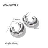 Women's Geometric Copper Hollow Earrings – Gifts for Her — 11
