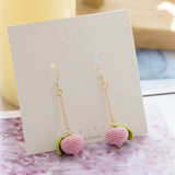 Micro Hook Lace Yarn Fruit Earrings – Stylish Gifts — 10