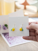 Micro Hook Lace Yarn Fruit Earrings – Stylish Gifts — 4