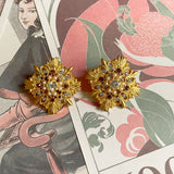 Retro Hollow Rhinestone Court Stud Earrings – Useful Gifts — 11