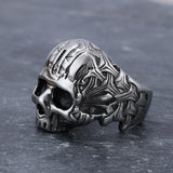 Skull Shaped Men's Titanium Steel Ring – Gifts for Him — 10