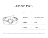 Female S925 Silver Ring Geometric Design Ring Ornament – Gifts for Her — 3
