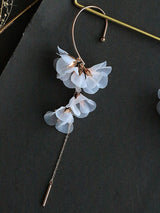 Flower Exaggerated Long Earless Earrings – Stylish Gifts — 11