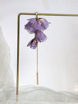 Flower Exaggerated Long Earless Earrings – Stylish Gifts — 4