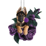 Rose Dog Acrylic Flat Pendant – Jewelry Gift Ideas — 16