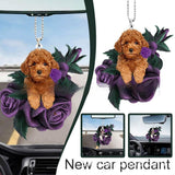 Rose Dog Acrylic Flat Pendant – Jewelry Gift Ideas — 4