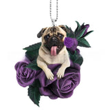Rose Dog Acrylic Flat Pendant – Jewelry Gift Ideas — 5