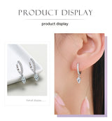 S925 Sterling Silver Stylish Water Drop Artificial – Gifts for Her — 11