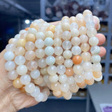 Female Single Circle Ball Natural Stone Bracelet – Jewelry Gift Ideas — 11