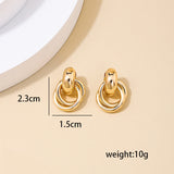 Women's Fashion Geometry Pattern Retro Circle Earrings – Stylish Gifts — 10