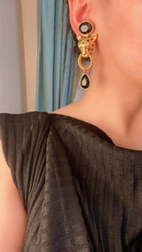 Heavy Industry Retro Embossed Matte Gold Ear Clip – Holiday Gift Ideas — 2