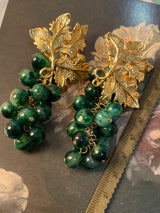 Vintage Grape Handmade Silver Pin Earrings – Everyday Gifts — 12