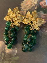 Vintage Grape Handmade Silver Pin Earrings – Everyday Gifts — 6