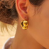 Fashion 18K Gold Stainless Steel Three Hemisphere – Stylish Gifts — 11