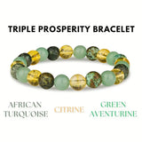 Citrine Green Dongling Stone 8mm Beaded Bracelet – Jewelry Gift Ideas — 3