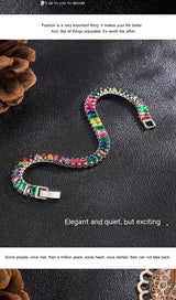 European And American Color Zircon Bracelet Full – Jewelry Gift Ideas — 13