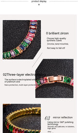 European And American Color Zircon Bracelet Full – Jewelry Gift Ideas — 6