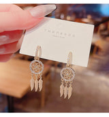 Sterling Silver Needle Mesh Geometric Tassel – Thoughtful Gifts — 11