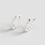 Vintage Screw Pattern Earrings Gold-plated Zircon – Gifts for Her — 3