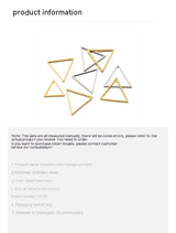Stainless Steel Popular Geometric Triangle Earrings – Stylish Gifts — 13