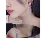 Flower Earrings Vintage Purple Non-piercing Ear Clip – Surprise Gifts — 14