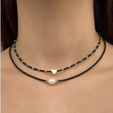 Double Layer Twin Clavicle Chain Fashion – Jewelry Gift Ideas — 2