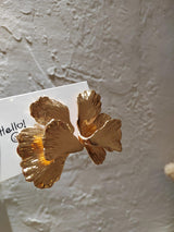 Retro Affordable Luxury Style Metal Ginkgo Leaf – Stylish Gifts — 9