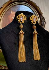 Vintage Court Style Exaggerated Tassel Diamond Silver – Stylish Gifts — 7