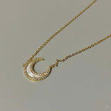 Whole Body 925 Silver Moon Necklace French Entry – Jewelry Gift Ideas — 9