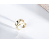 S925 Sterling Silver Ring Irregular Concave Female – Gifts for Her — 5