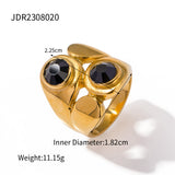 Women's Fashionable Asymmetric Zircon Ring – Gifts for Her — 9