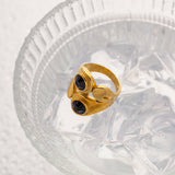 Women's Fashionable Asymmetric Zircon Ring – Gifts for Her — 3