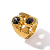 Women's Fashionable Asymmetric Zircon Ring – Gifts for Her — 4