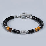 Stainless Steel OT Buckle Tiger-Eye Bracelet Men – Jewelry Gift Ideas — 4