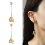 Metal Flower Twin Necklace Earrings For Women – Jewelry Gift Ideas — 13