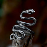 Stainless Steel Zodiac Snake Ring Personality – Special Occasion Gifts — 9