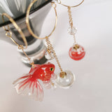 Red Goldfish Koi Three-dimensional Earrings – Useful Gifts — 4