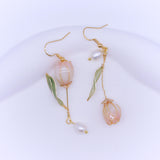 Tulip Vintage Flower Stud Earrings Special-interest – Thoughtful Gifts — 8