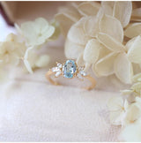 Anti-Sky Blue Topaz Ring For Women – Gifts for Her — 5