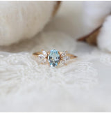 Anti-Sky Blue Topaz Ring For Women – Gifts for Her — 3