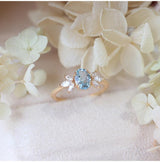 Anti-Sky Blue Topaz Ring For Women – Gifts for Her — 8