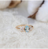 Anti-Sky Blue Topaz Ring For Women – Gifts for Her — 12