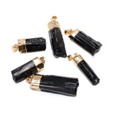 Irregular Natural Stone Schorl Pendant – Jewelry Gift Ideas — 10