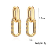 Fashion Personality Copper Gold Plated Zircon – Stylish Gifts — 8