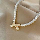 Short Temperamental Clavicle Chain Bow Necklace – Jewelry Gift Ideas — 10