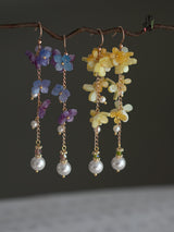 Cheongsam Earrings Acetate Flower Tassel Earrings – Stylish Gifts — 9