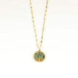 Simple Natural Stone Necklace Sun Light Stainless – Jewelry Gift Ideas — 10
