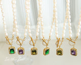 Wind Retro Ornament Clavicle Chain Zircon Freshwater – Practical Gifts — 8