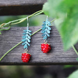 Raspberry Dark Style Two-dimensional Earrings – Stylish Gifts — 1