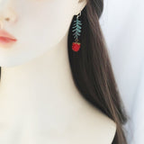 Raspberry Dark Style Two-dimensional Earrings – Stylish Gifts — 3
